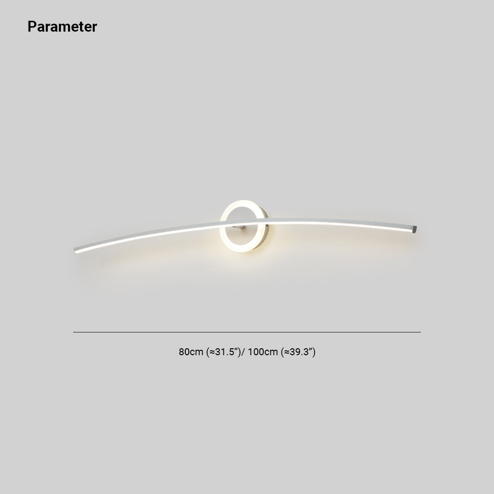 Arisha Modern Linear Metal Wall Lamp, White - Neutral Decor