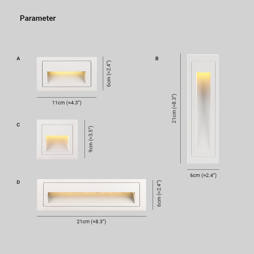 Ray Modern Metal Square Outdoor Deck/Step Light, Black - Neutral Decor