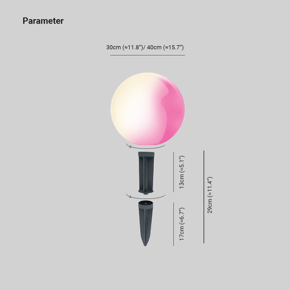 Ray Minimalist Globe LED Outdoor Light, Resin, White - Neutral Decor