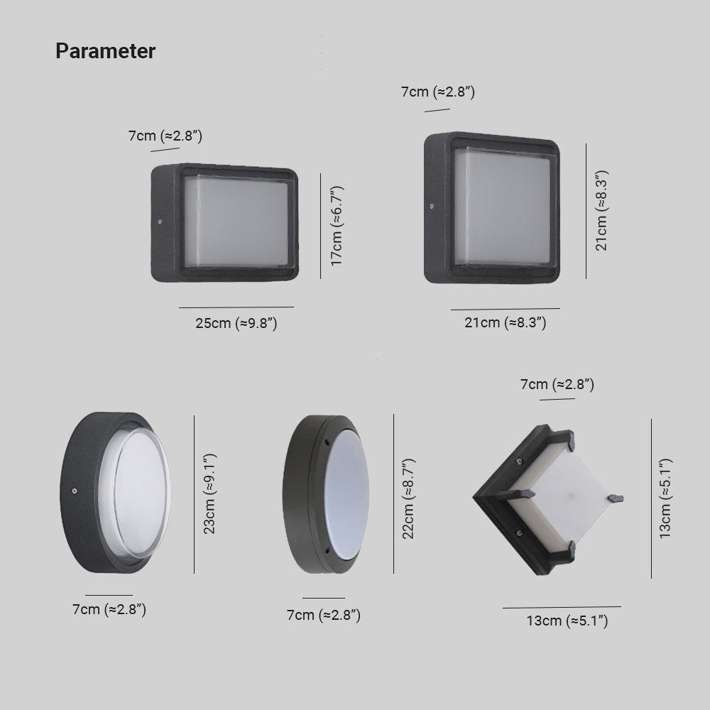 Ray Modern Flush Mount Ceiling Light, Metal/Acrylic, Square/Round, Black/Brown - Neutral Decor