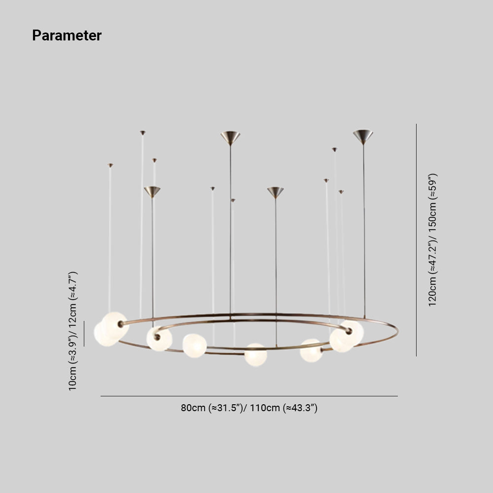 Valentina Modern Ring Metal Pendant Light, Black/Gold - Neutral Decor