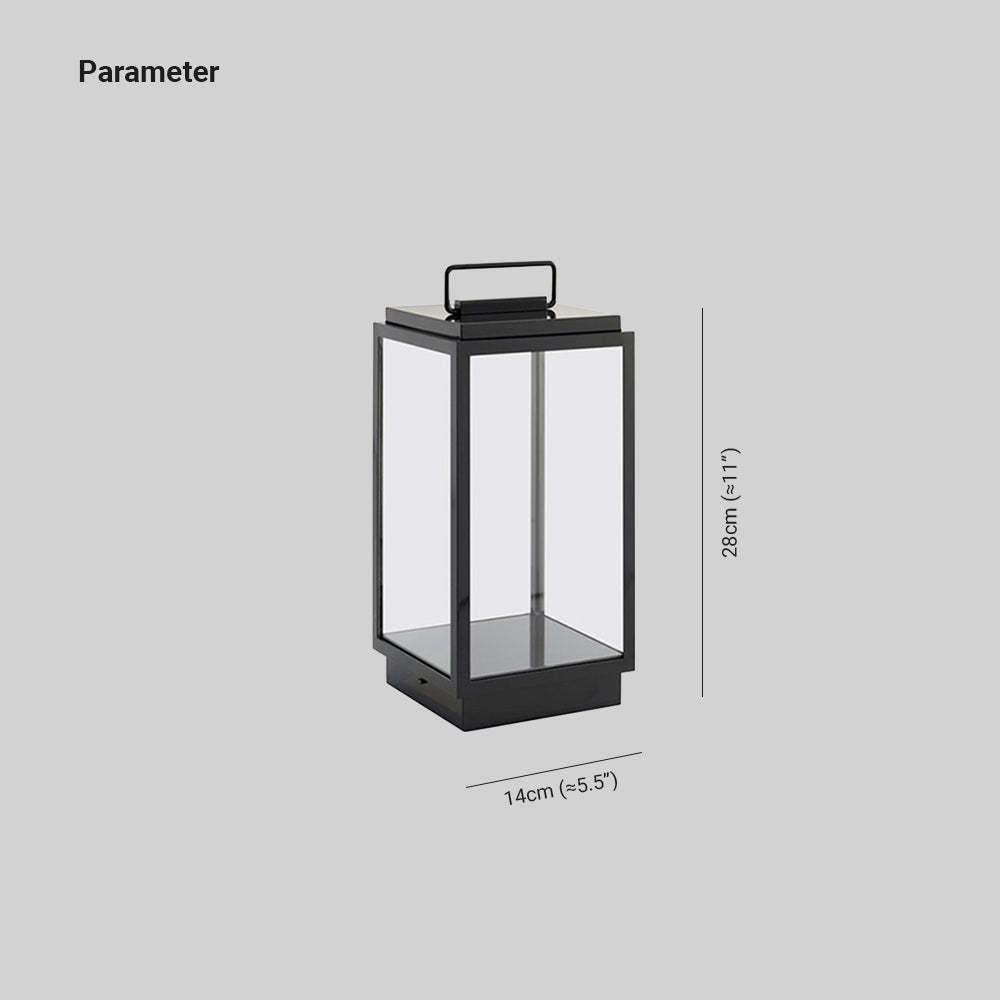 Ray Minimalist Cuboid Outdoor Floor Lamp, Hardwired, Black - Neutral Decor
