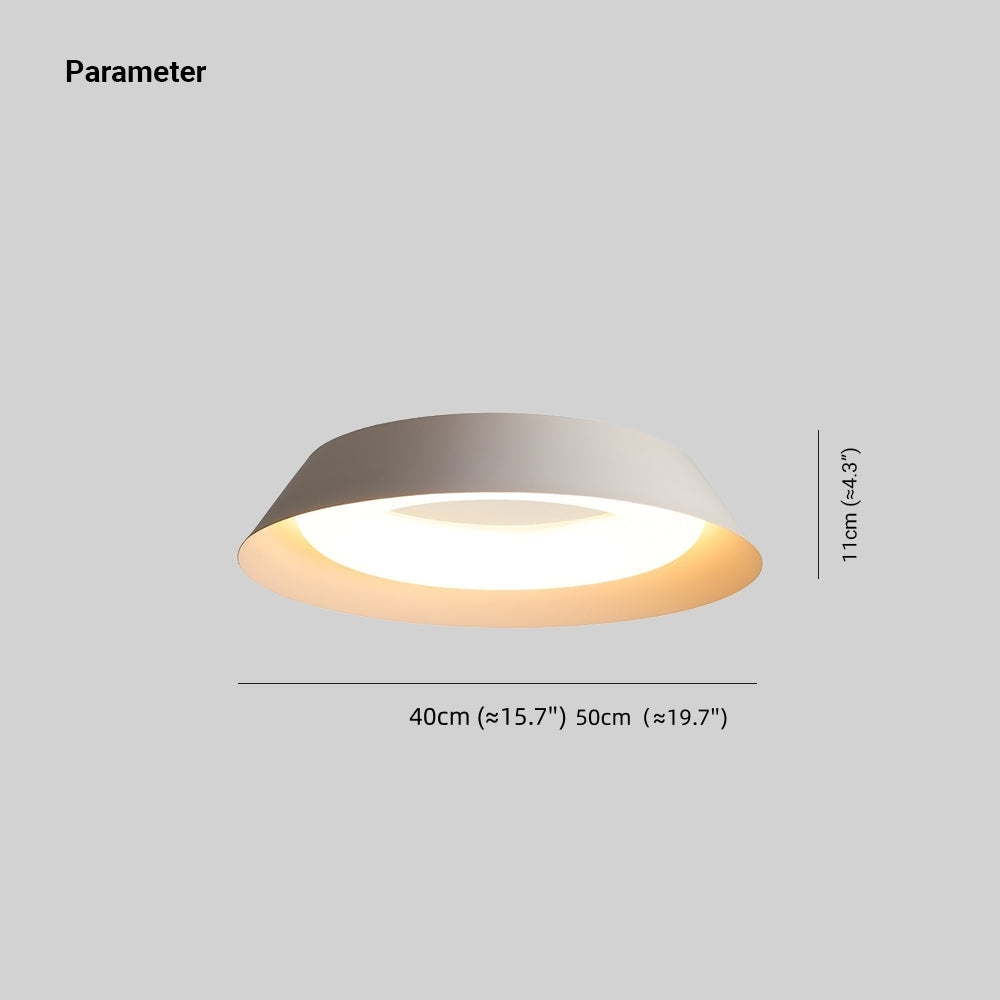 Arisha Nordic Bowl Metal/Acrylic Flush Mount Ceiling Light, White - Neutral Decor