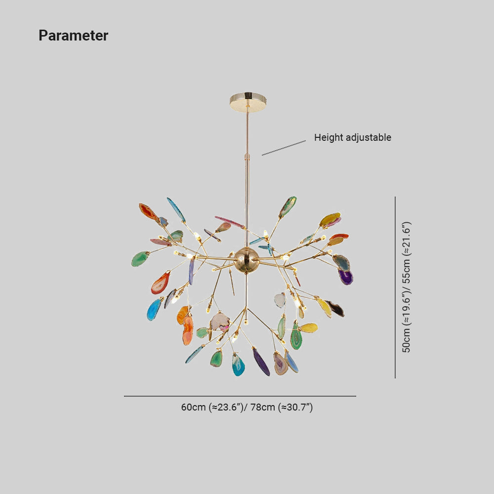 Arisha Flower Branch Semi-flush Mount Ceiling Light, 4 Colour - Neutral Decor