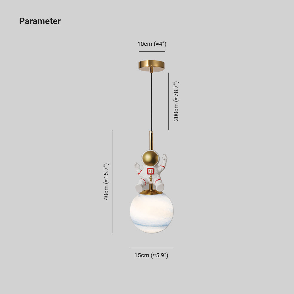Arisha Pendant Light, 2 Style Astronaut - Neutral Decor
