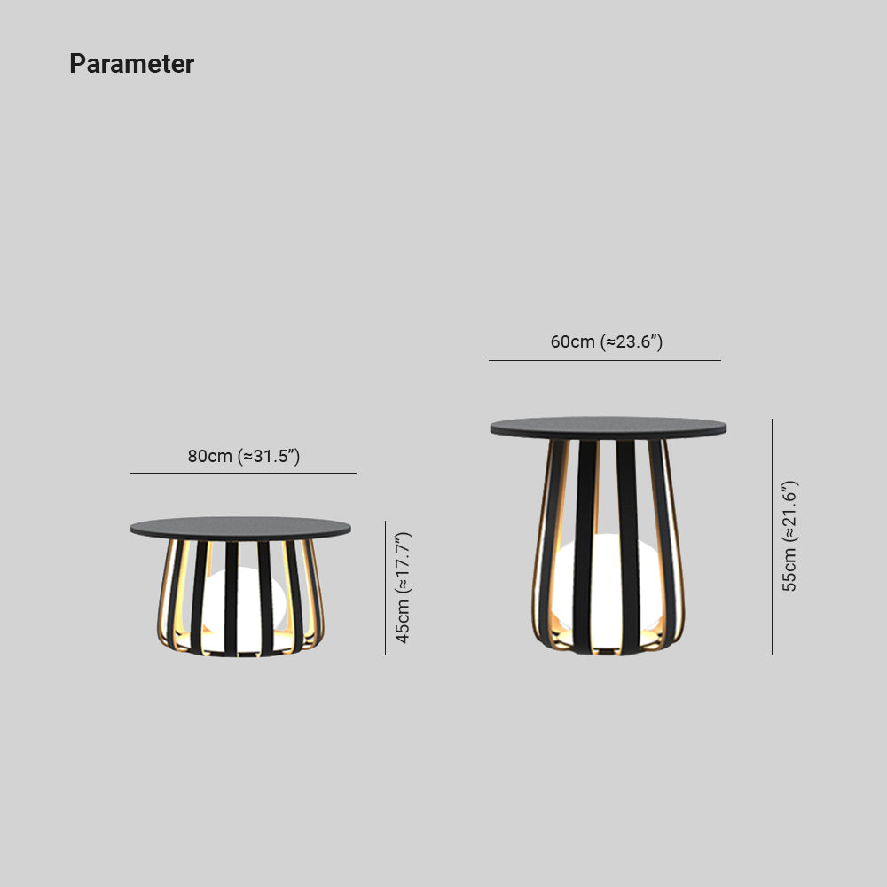 Ray Table Metal Outdoor Solar Floor Lamp, Hardwired/Solar, Black - Neutral Decor