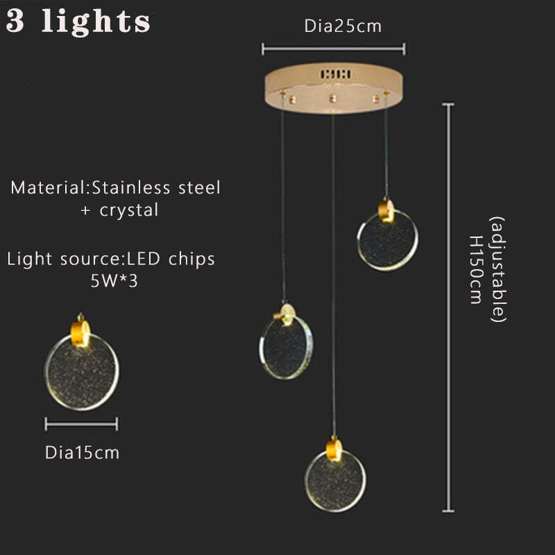 Kristy Luxury Circular Ripple Round Crystal Golden Chandelier - Neutral Decor