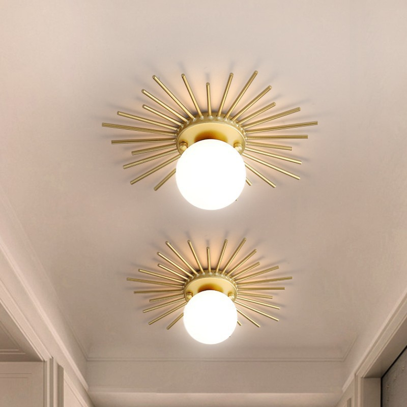 Elow Ceiling Lamp Brass Starburst Glam Modern-Neutral Decor