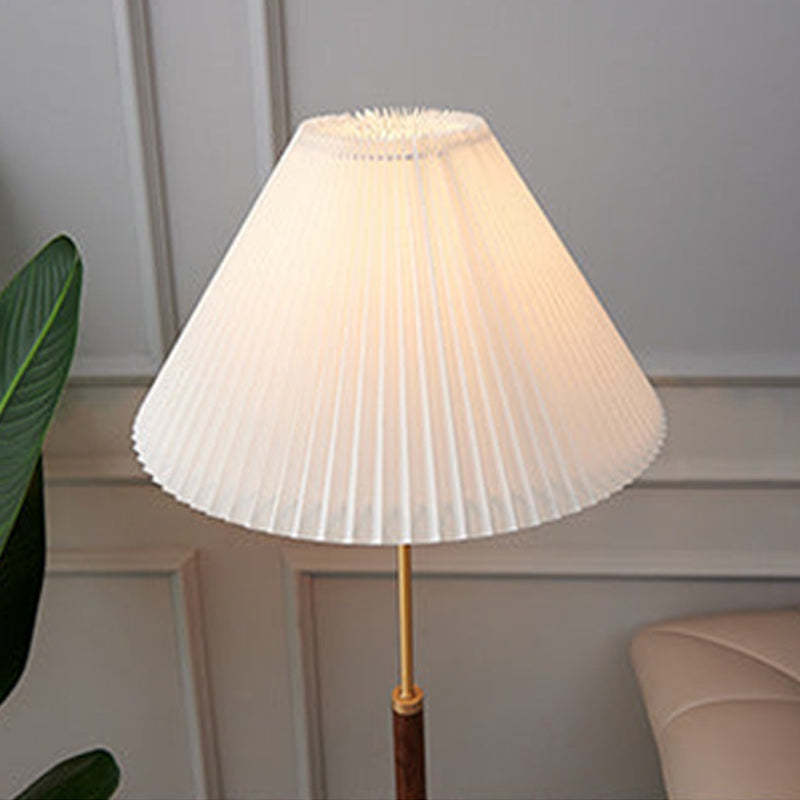 Ozawa Simple Walnut/Metal/Fabric, Table/Floor Lamp, Living Room - Neutral Decor