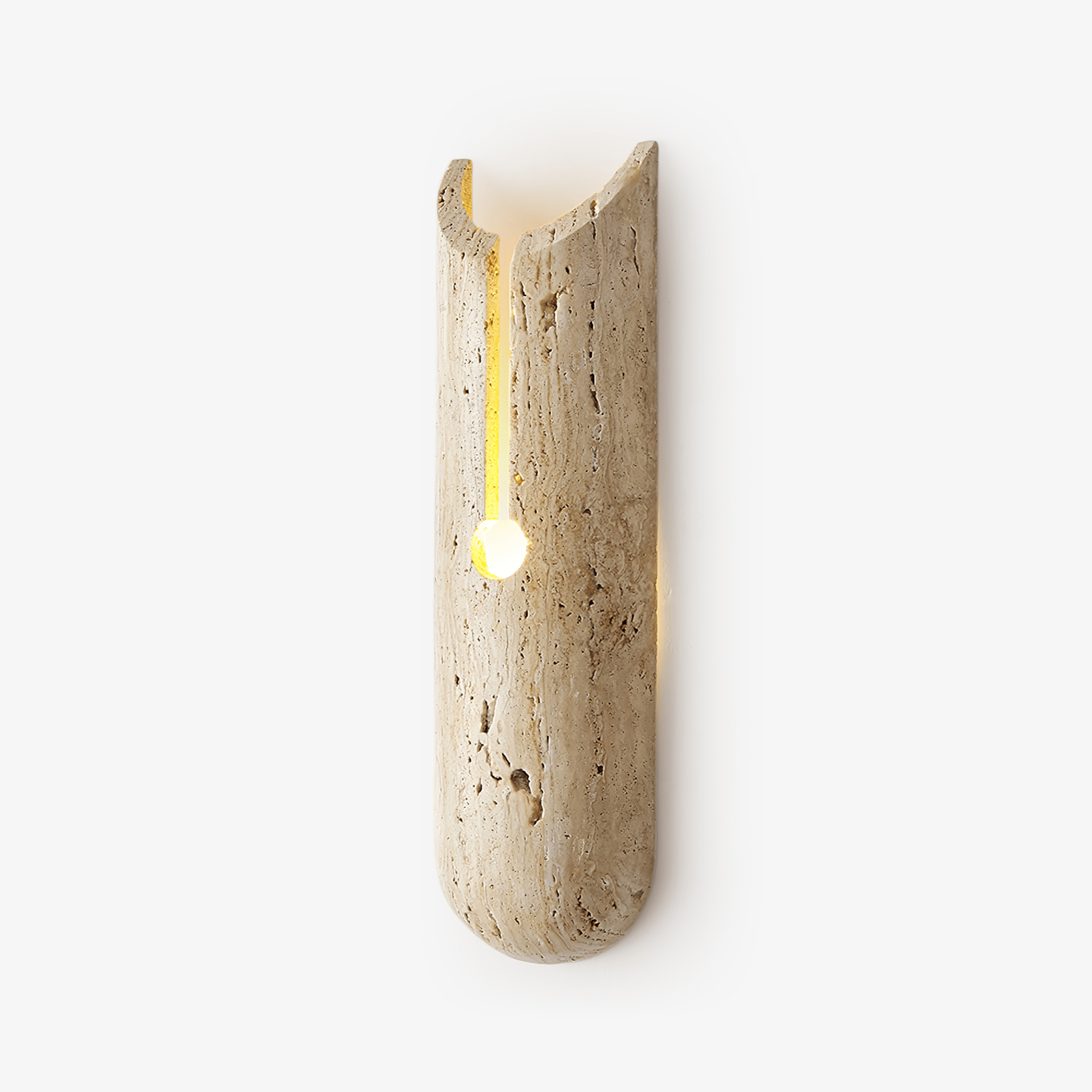 Elraeila Rustic Travertine Wall Light-Neutral Decor