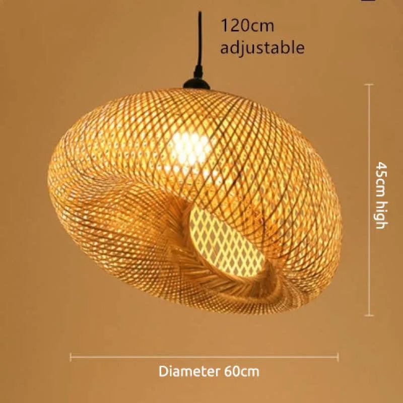 Ritta Bamboo Pendant Light - Neutral Decor