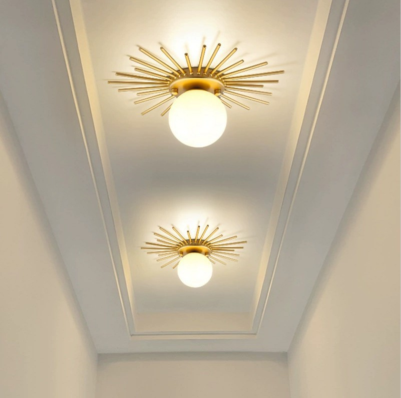 Elow Ceiling Lamp Brass Starburst Glam Modern-Neutral Decor