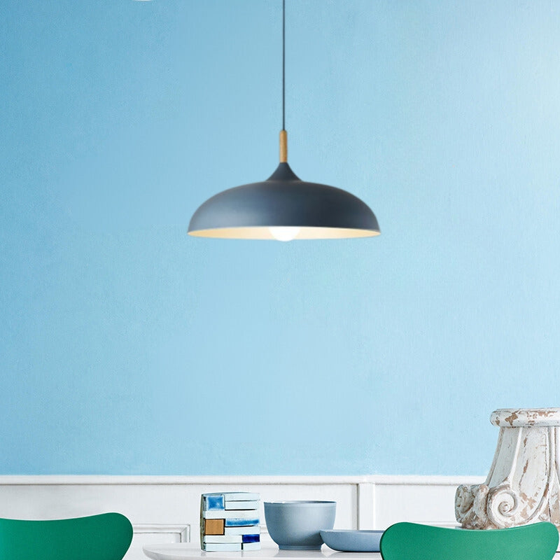 Aria Modern Pendant Light Dome Macaron Dining Room - Neutral Decor
