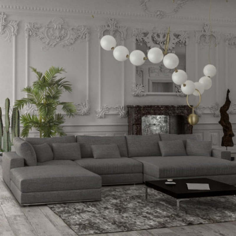 Valentina Postmodern Loft Ball Pendant Lamp Creative Necklace Design - Neutral Decor