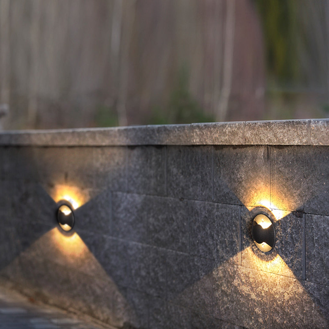 Spirited Side-Lit Minimalist Outdoor Well Lights