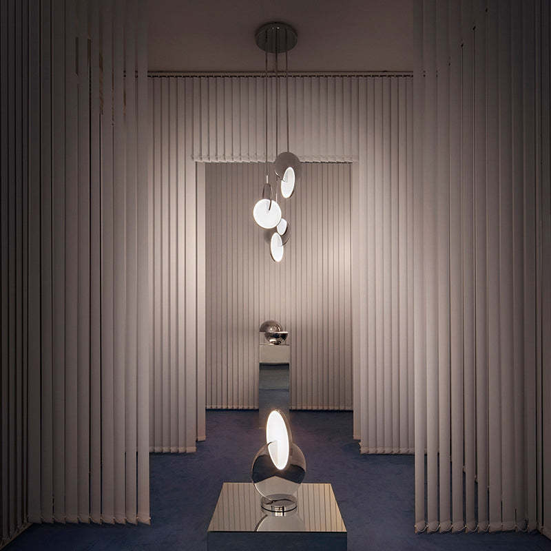 Arisha Pendant Light, Disc, Gold/Silver - Neutral Decor