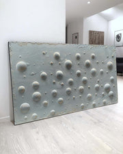 Wall Art Neutral Bubble Dotted Canvas - Neutralighting