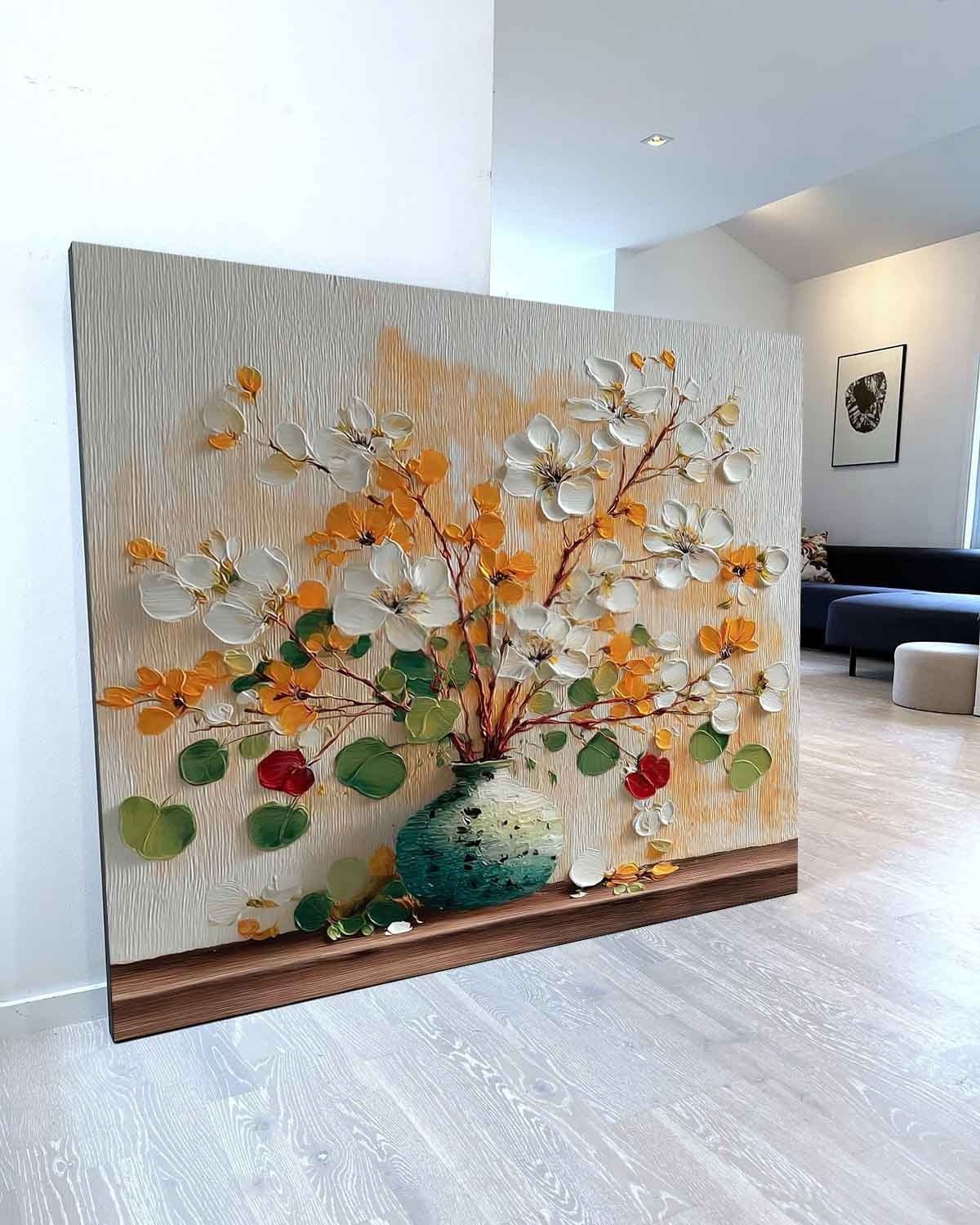 Autumn Floral Bouquet Impasto Painting - Neutralighting