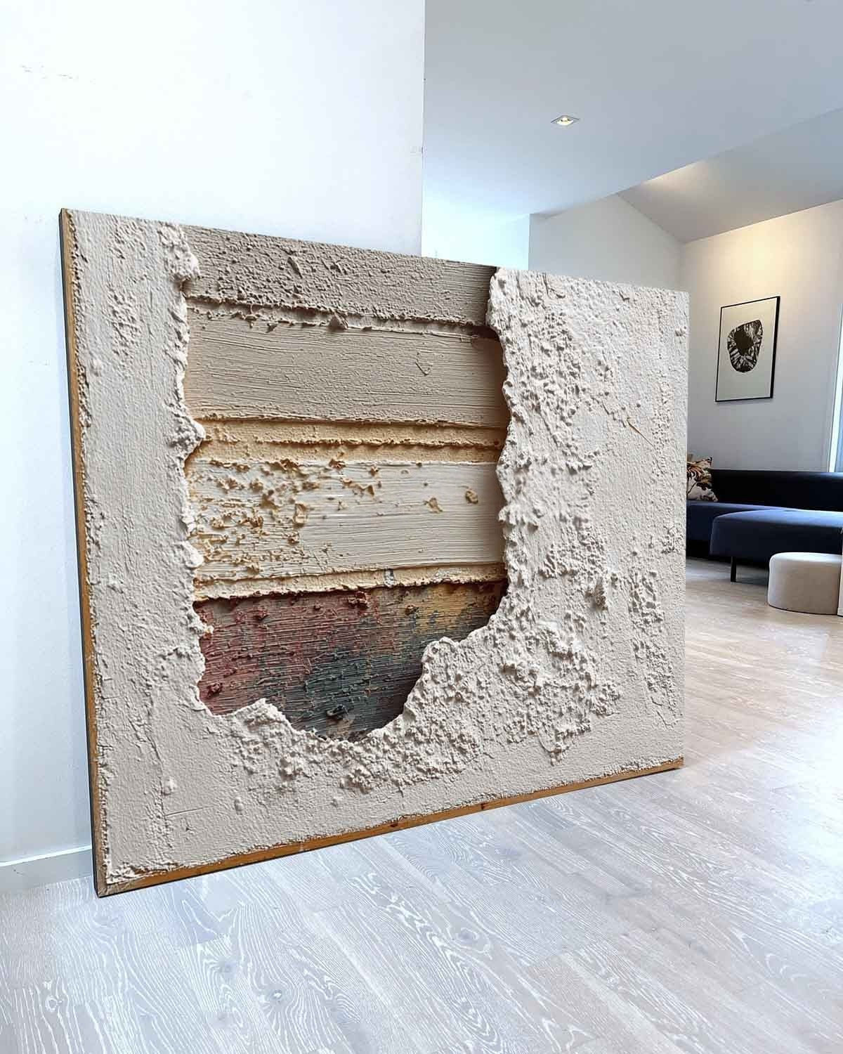 Wabi-Sabi Layered Texture Painting - Neutralighting