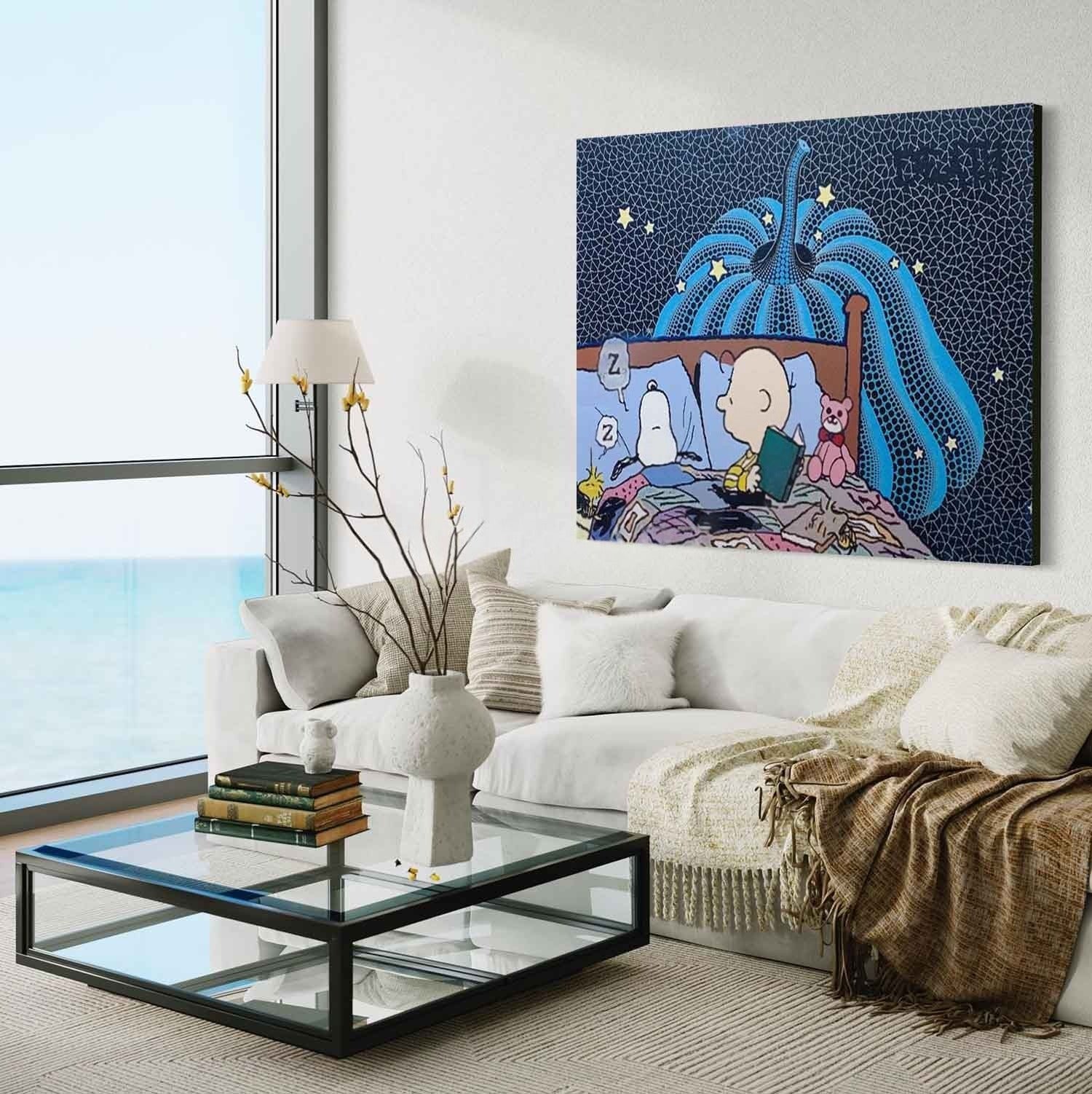 Wall Art Whimsical Textured Peanuts - Neutralighting