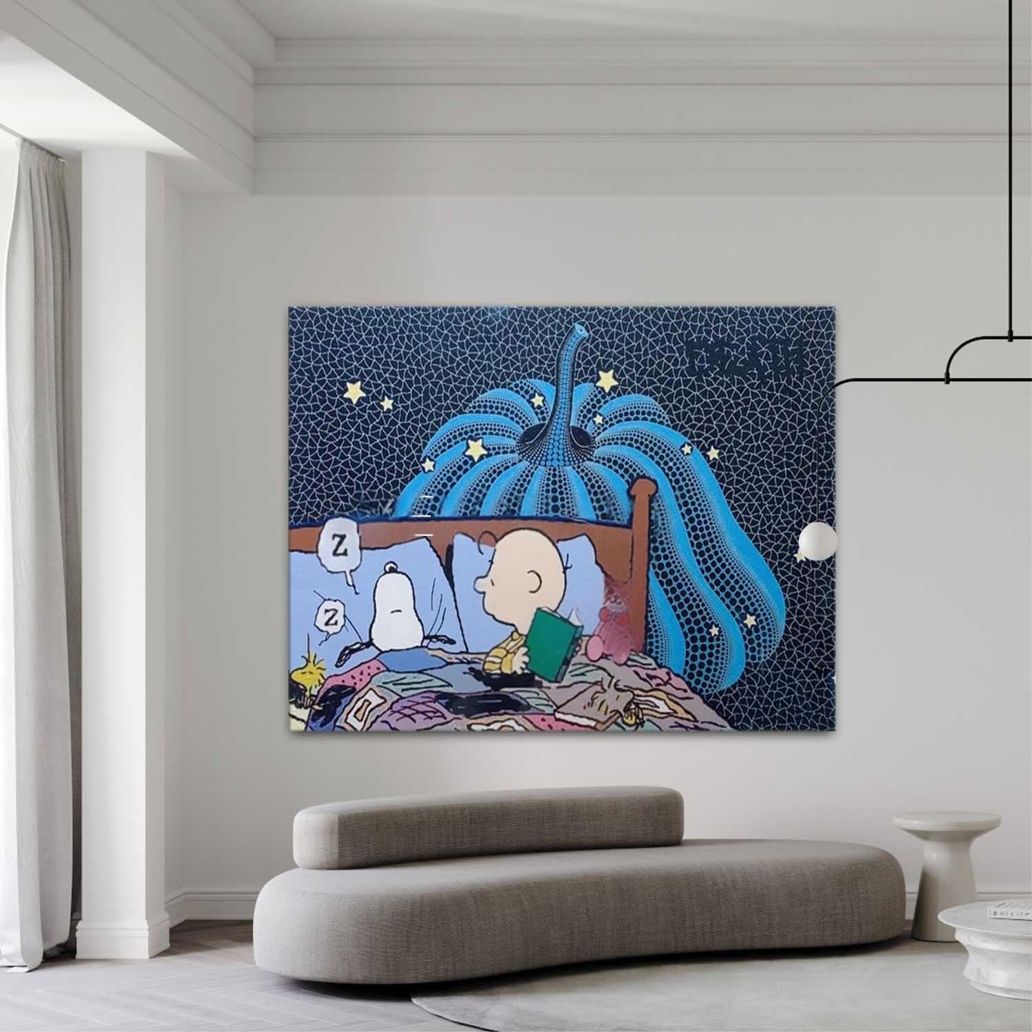 Wall Art Whimsical Textured Peanuts - Neutralighting