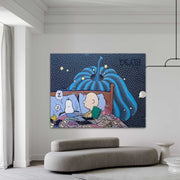 Wall Art Whimsical Textured Peanuts - Neutralighting