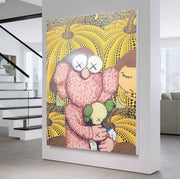 Wall Art Playful Textured KAWS - Neutralighting