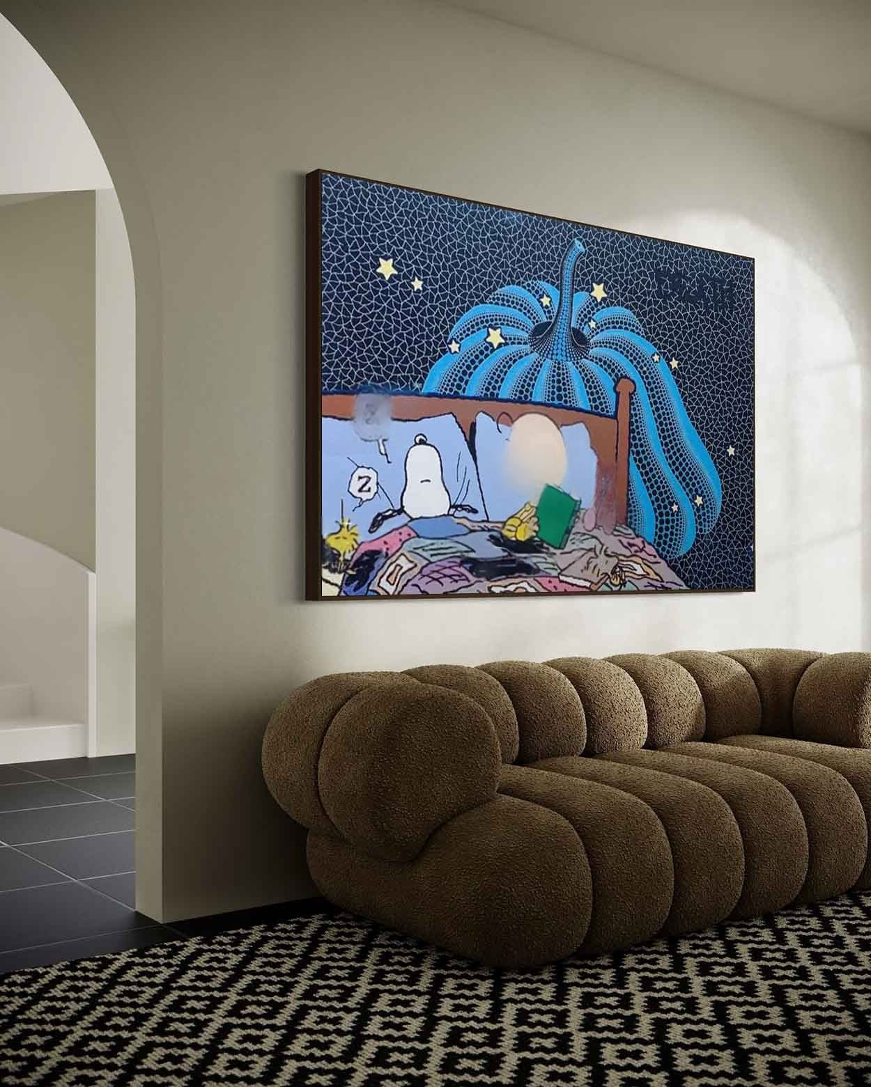 Wall Art Whimsical Textured Peanuts - Neutralighting