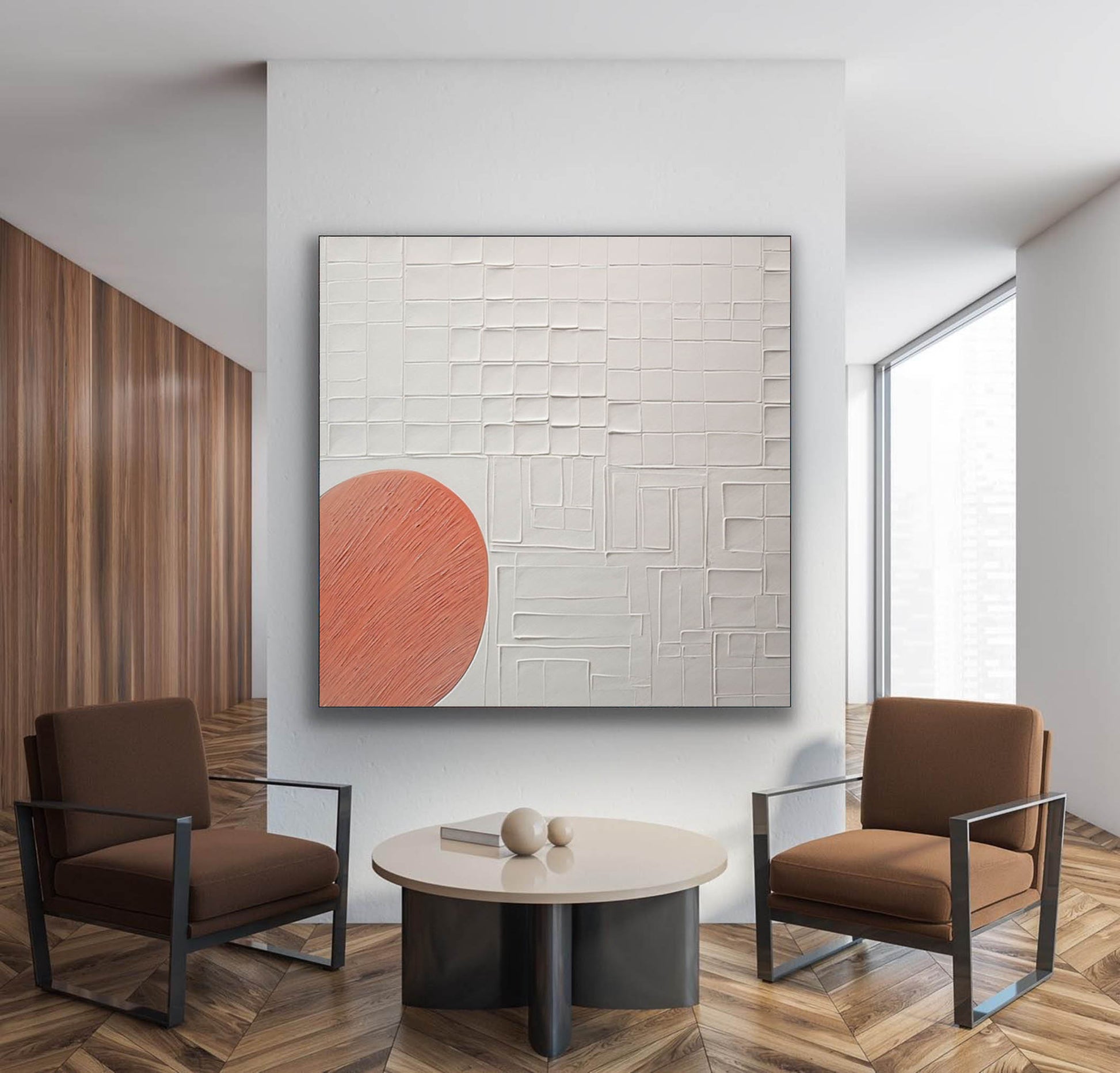 Plaster Art Texture Painting SG248 - Neutralighting