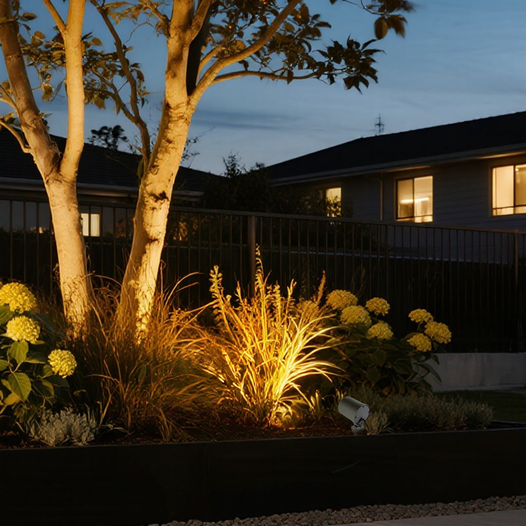 Germa LED Classic Round Glass Outdoor Spotlights