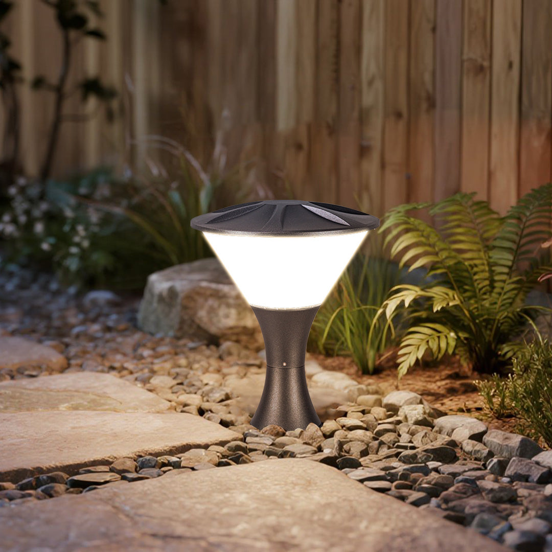 Rosnne LED Minimalist Modern Outdoor Post Light