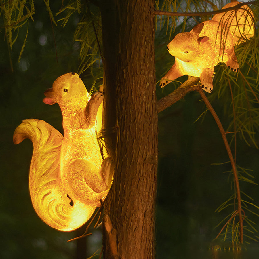 Giles Solar Animal LED Art Resin Outdoor Hanging Lights