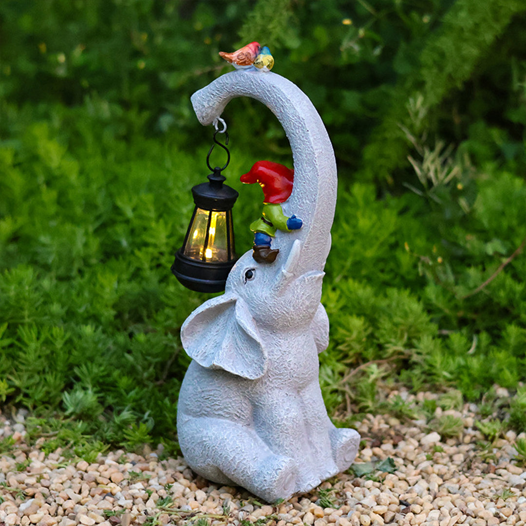 Frnce Solar Unique Animal Resin Outdoor Lights