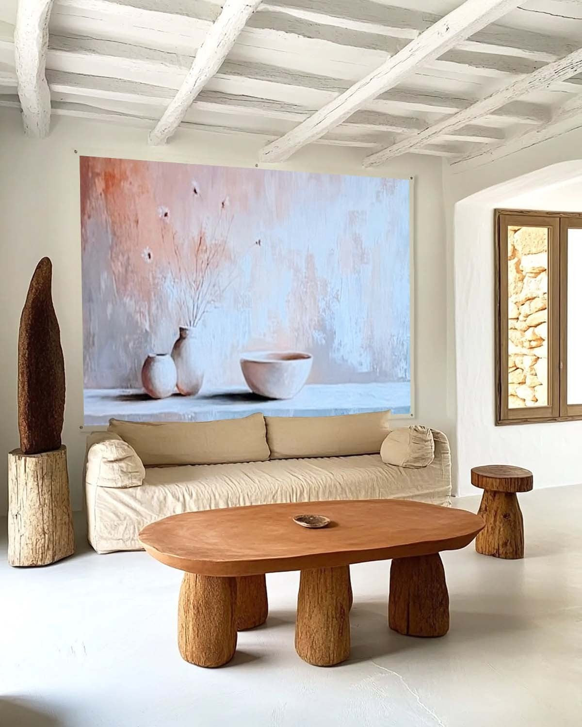 Wall Art Serene Textured Still Life - Neutralighting