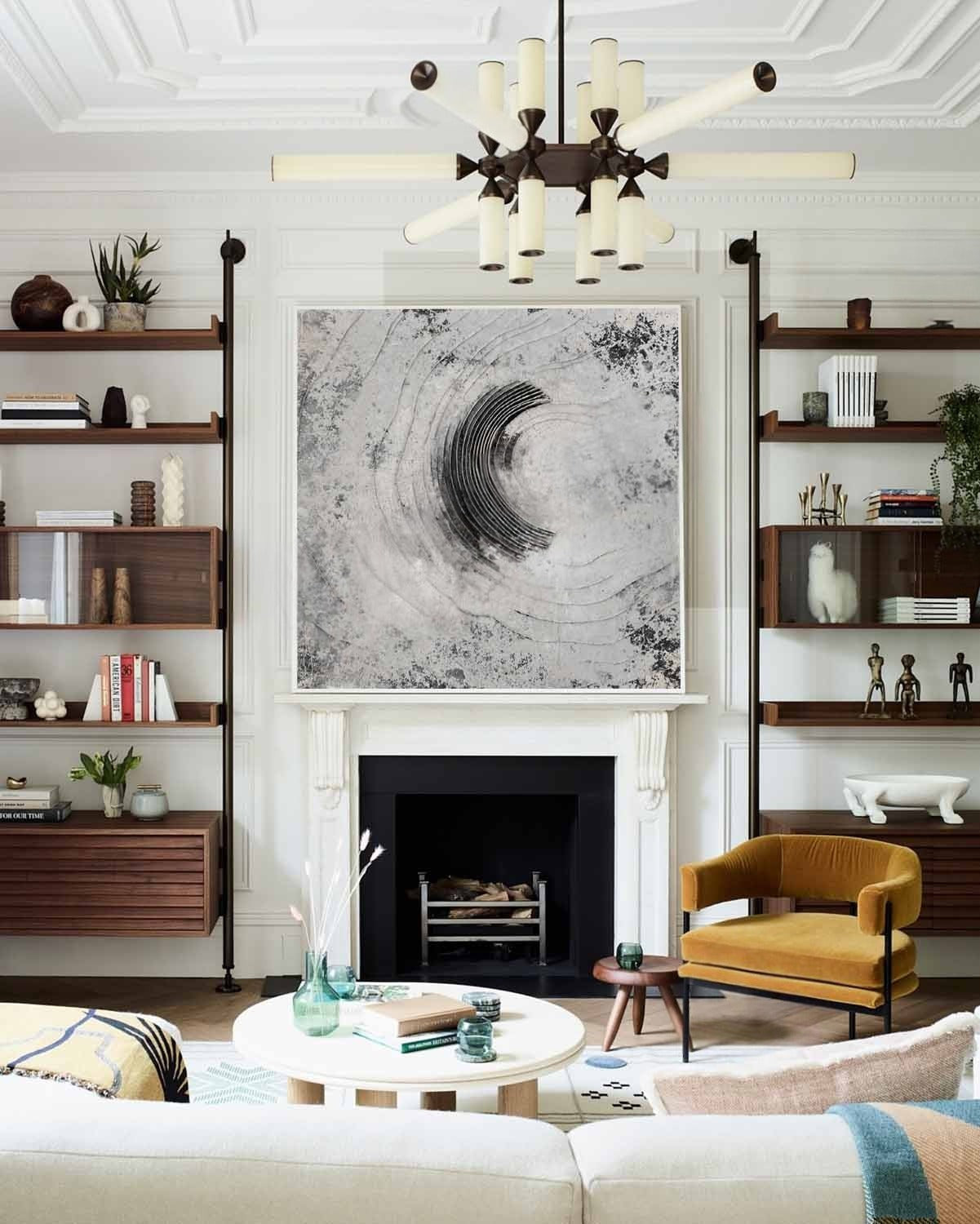 Wall Art 3D Concentric Circle Painting - Neutralighting