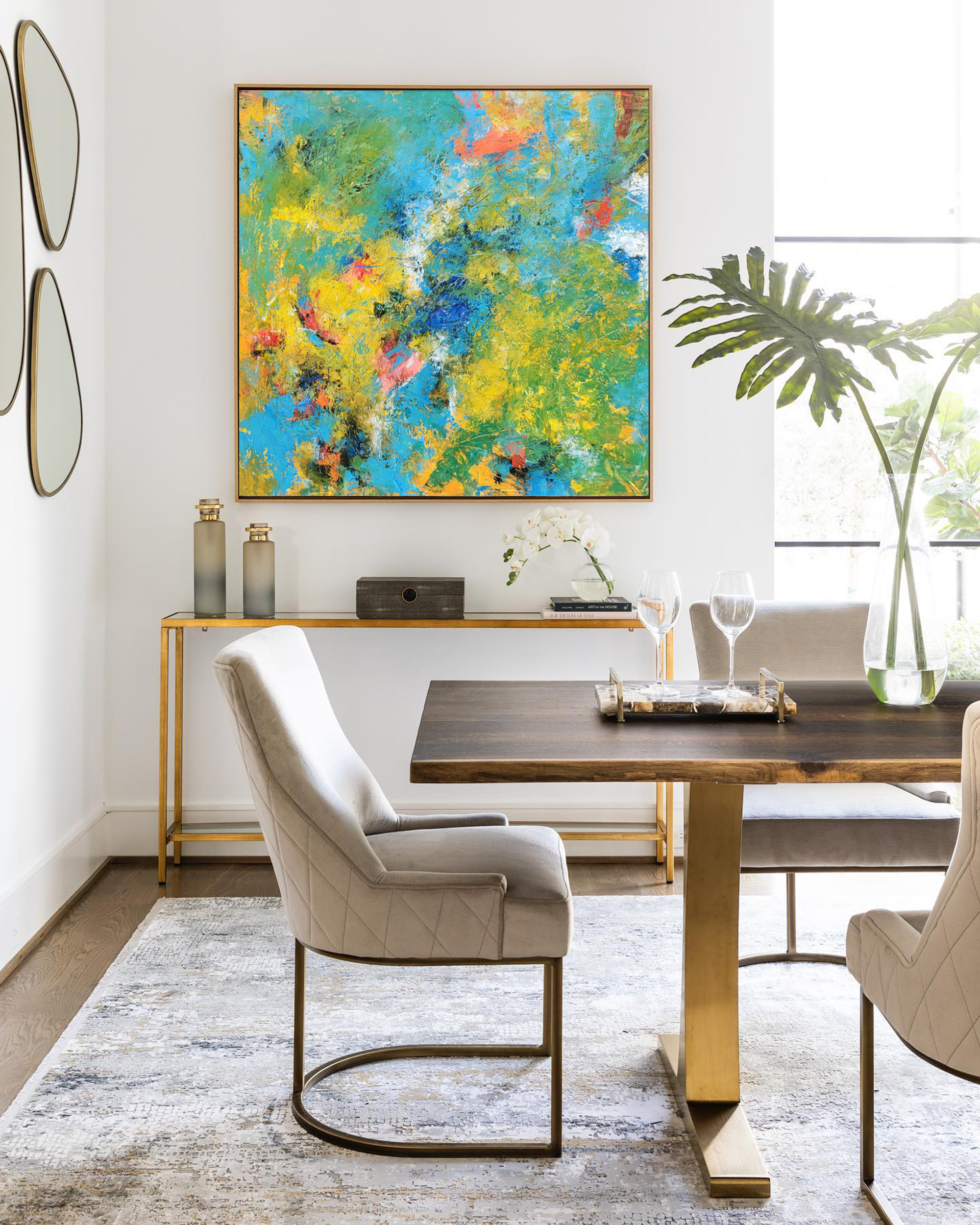 Abstract Canvas Art AB037 - Neutralighting