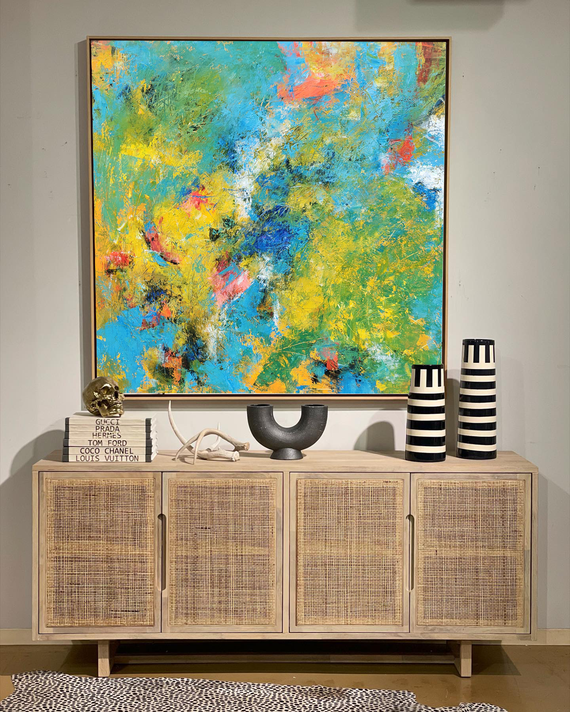 Abstract Canvas Art AB037 - Neutralighting
