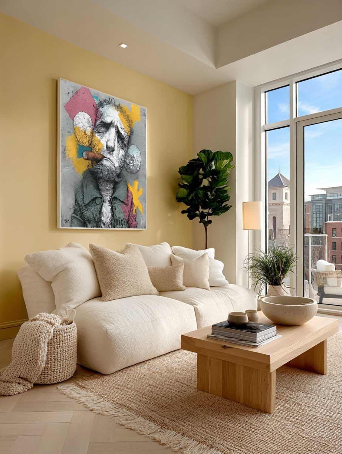 Kaws Bearded Gangster Pop Art Painting - Neutralighting