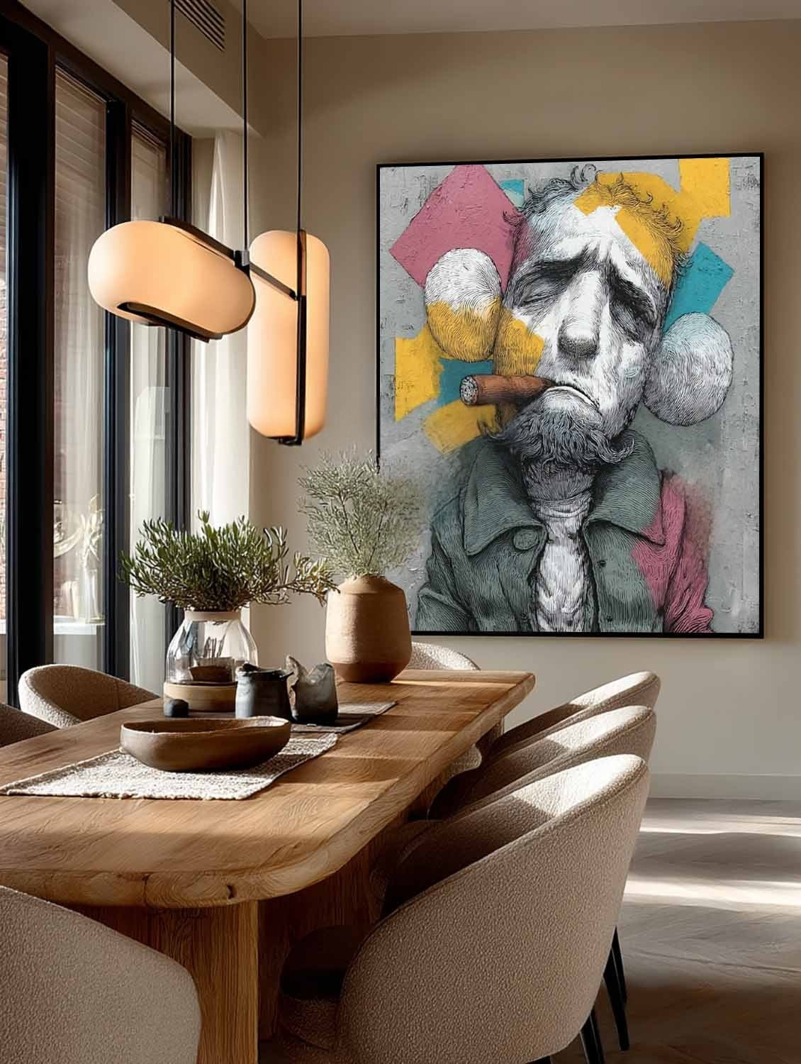 Kaws Bearded Gangster Pop Art Painting - Neutralighting