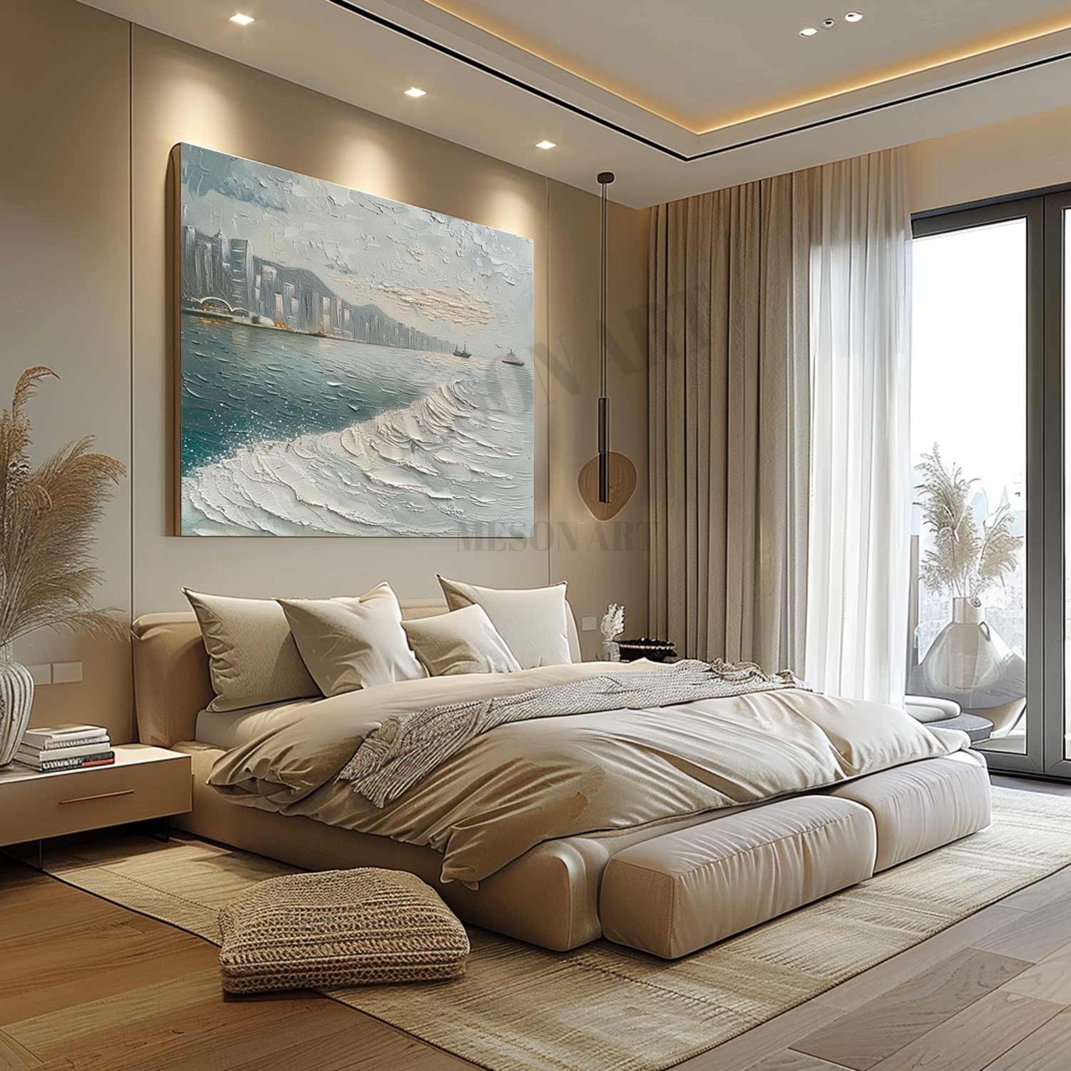 Plaster Art Texture Painting SG313 - Neutralighting