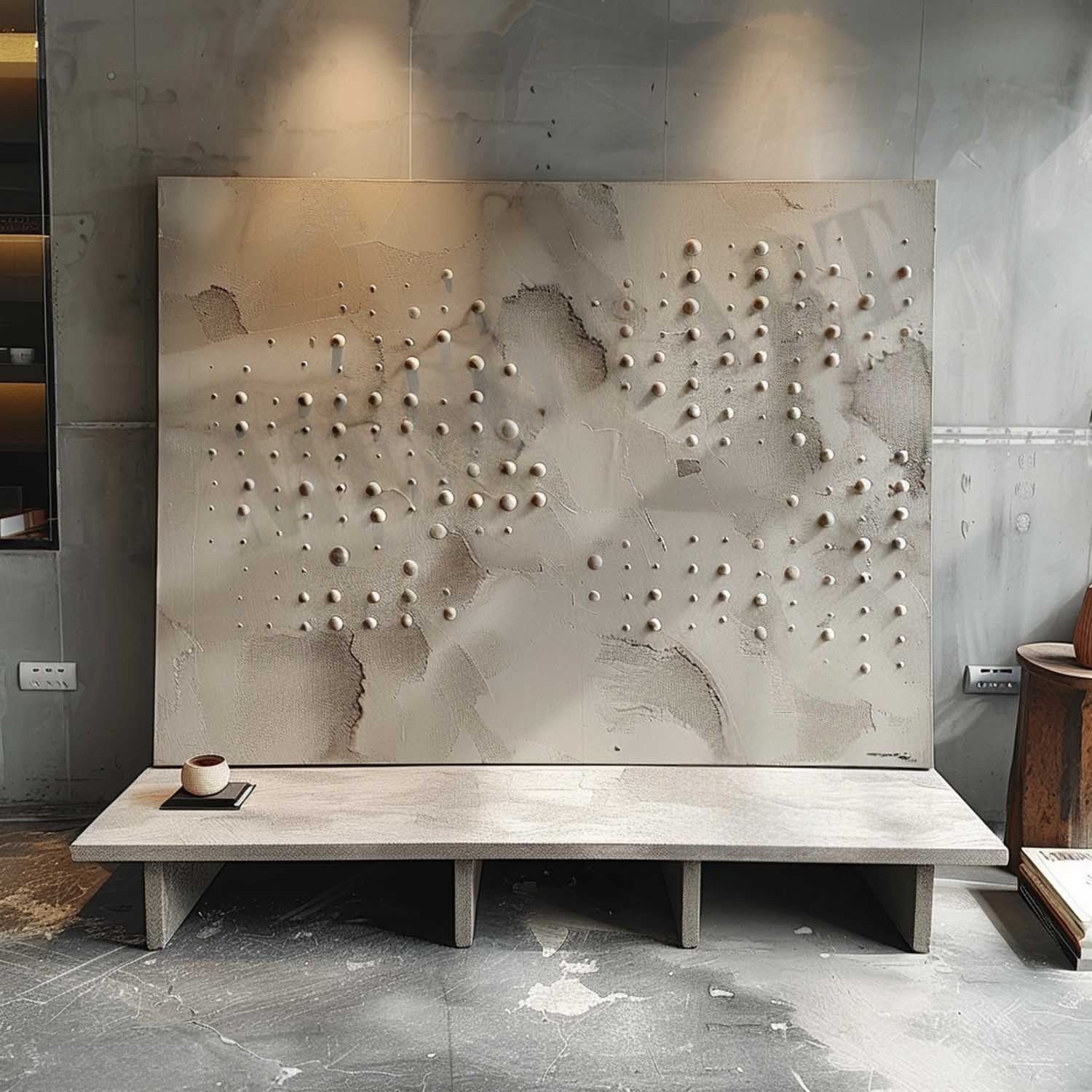 Wall Art Neutral Dotted Wabi-Sabi - Neutralighting