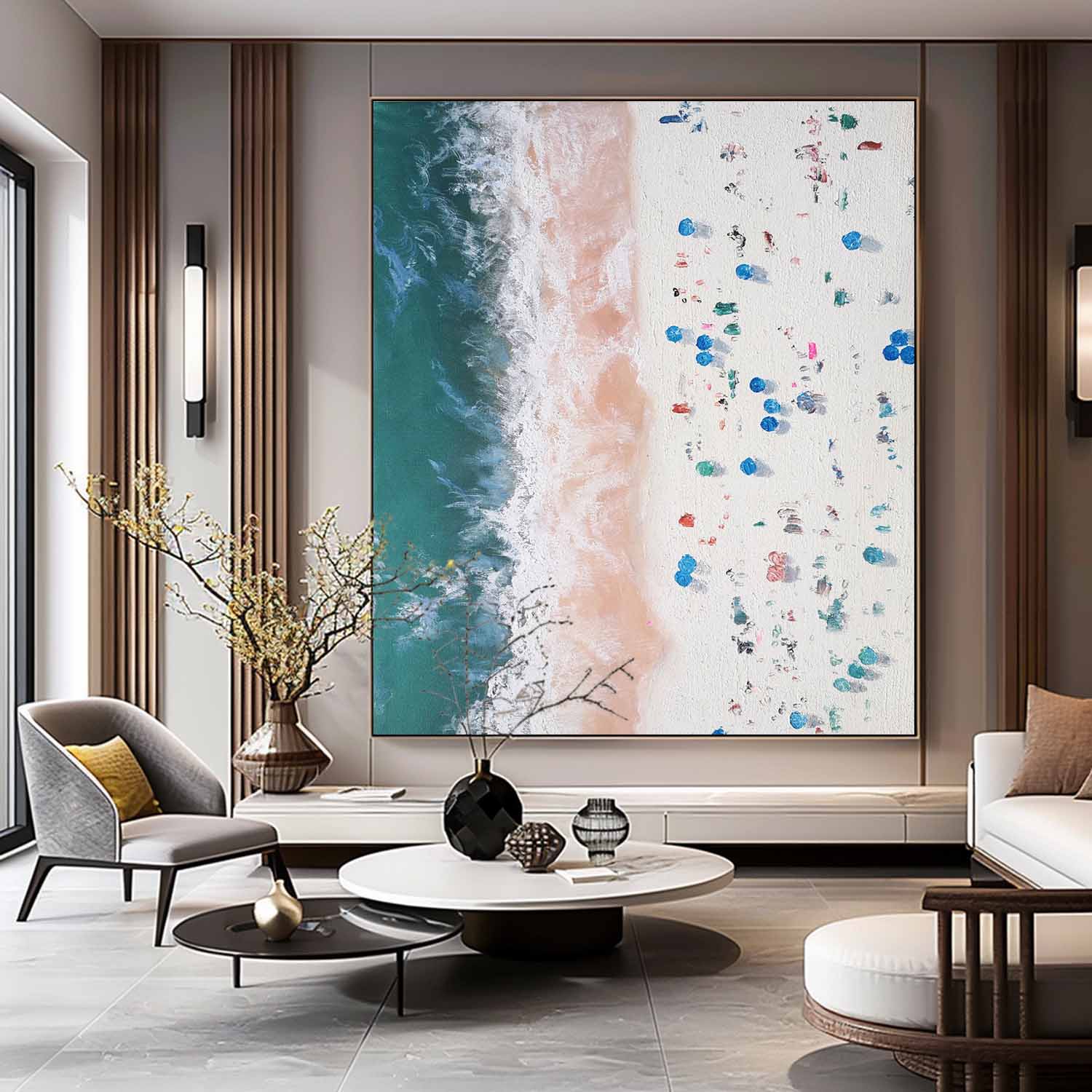 Plaster Art Texture Painting SG266 - Neutralighting