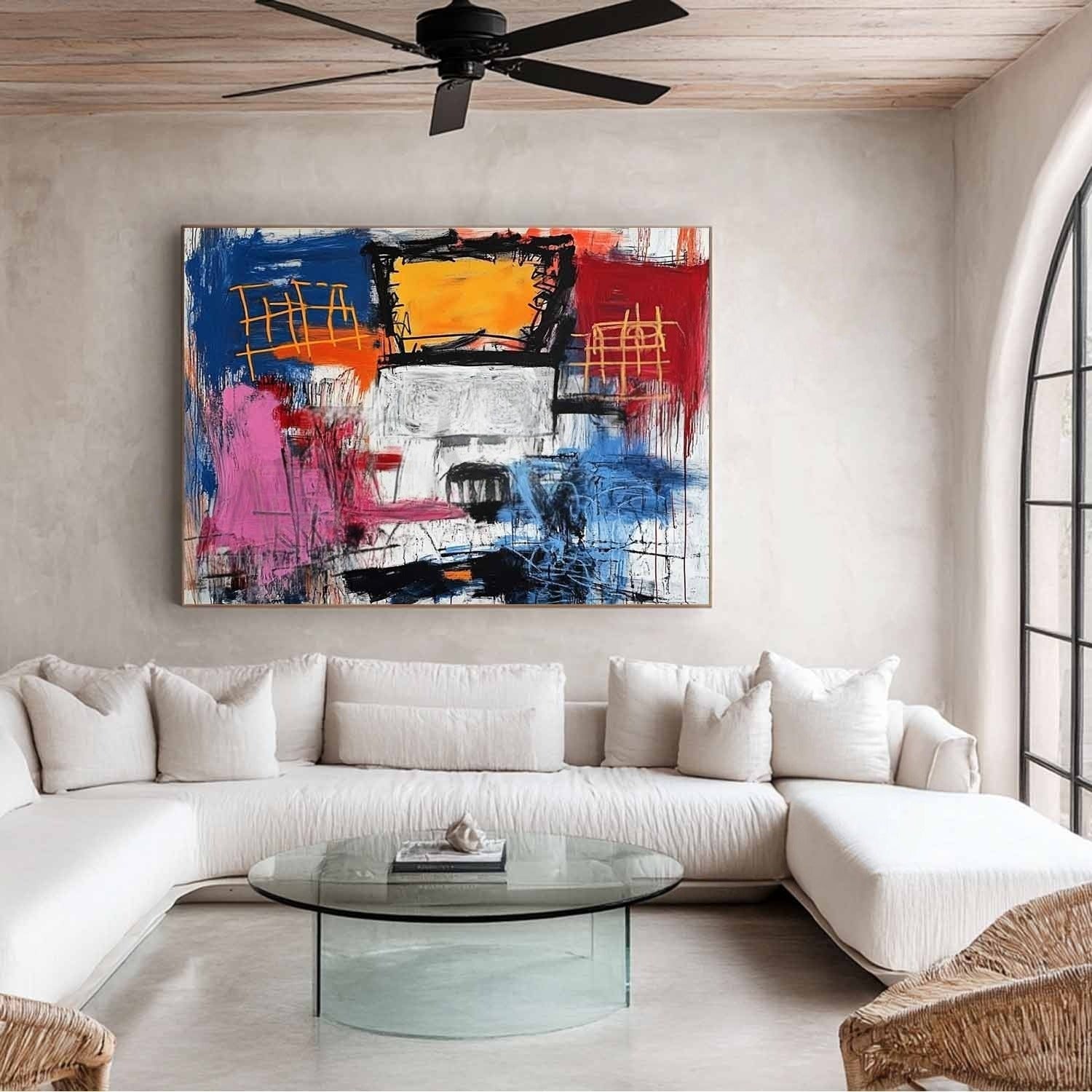Wall Art Horizontal Neo Expressionist - Neutralighting