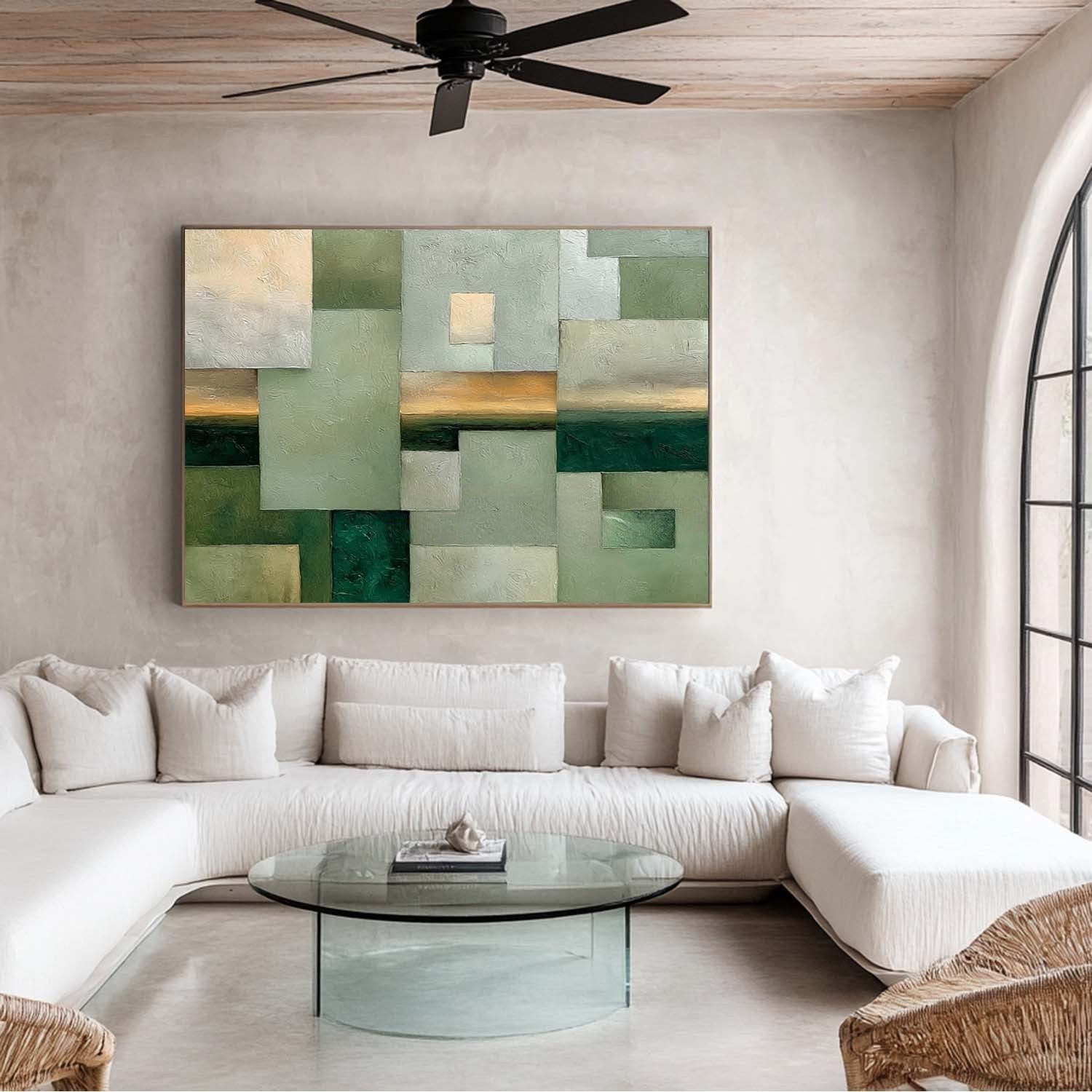 Abstract Geometric Landscape Painting - Neutralighting