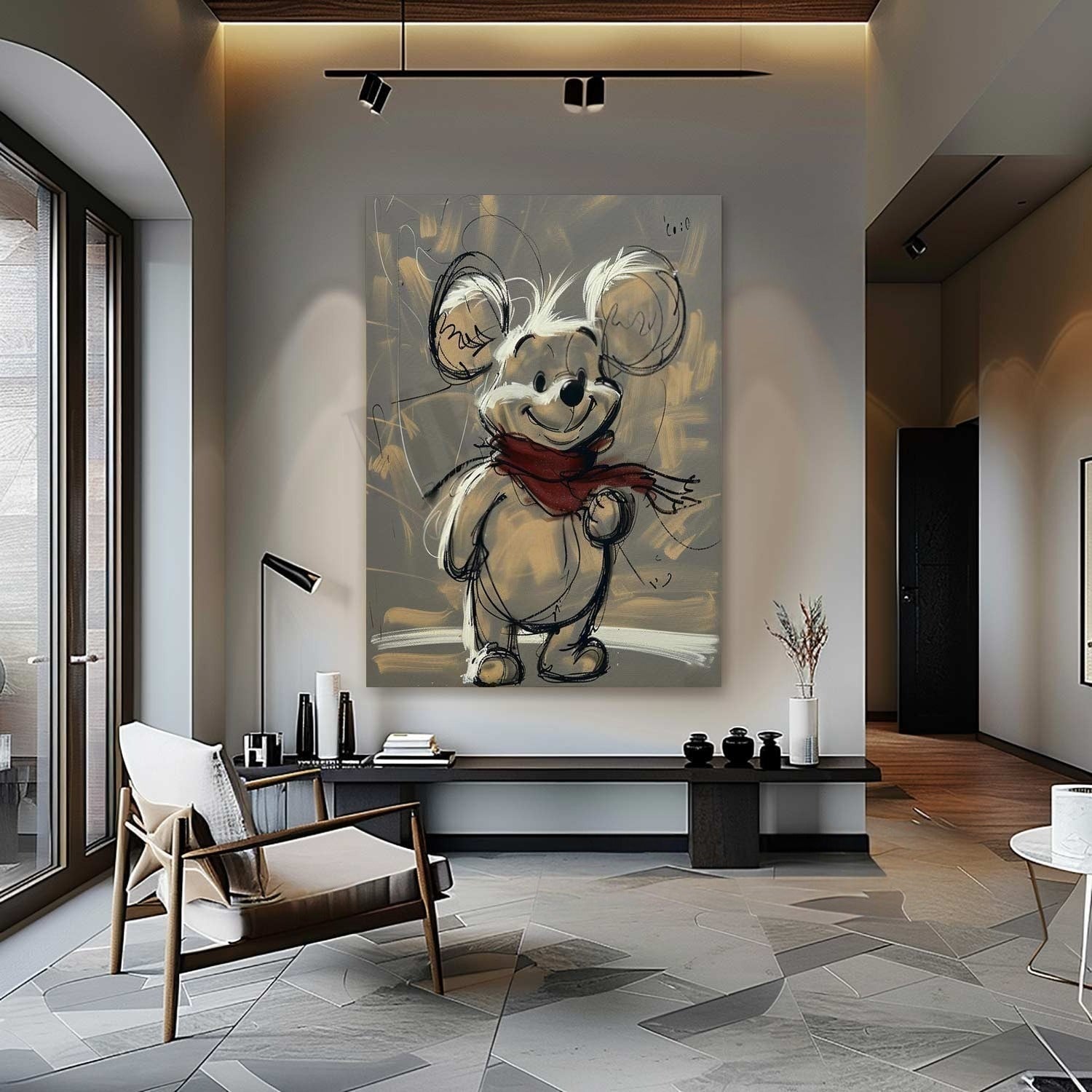 Wall Art Expressive Brushstroke Whimsical - Neutralighting