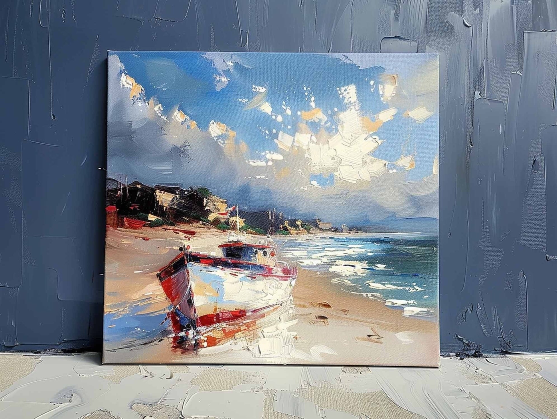 Wall Art Palette Knife Impasto - Neutralighting
