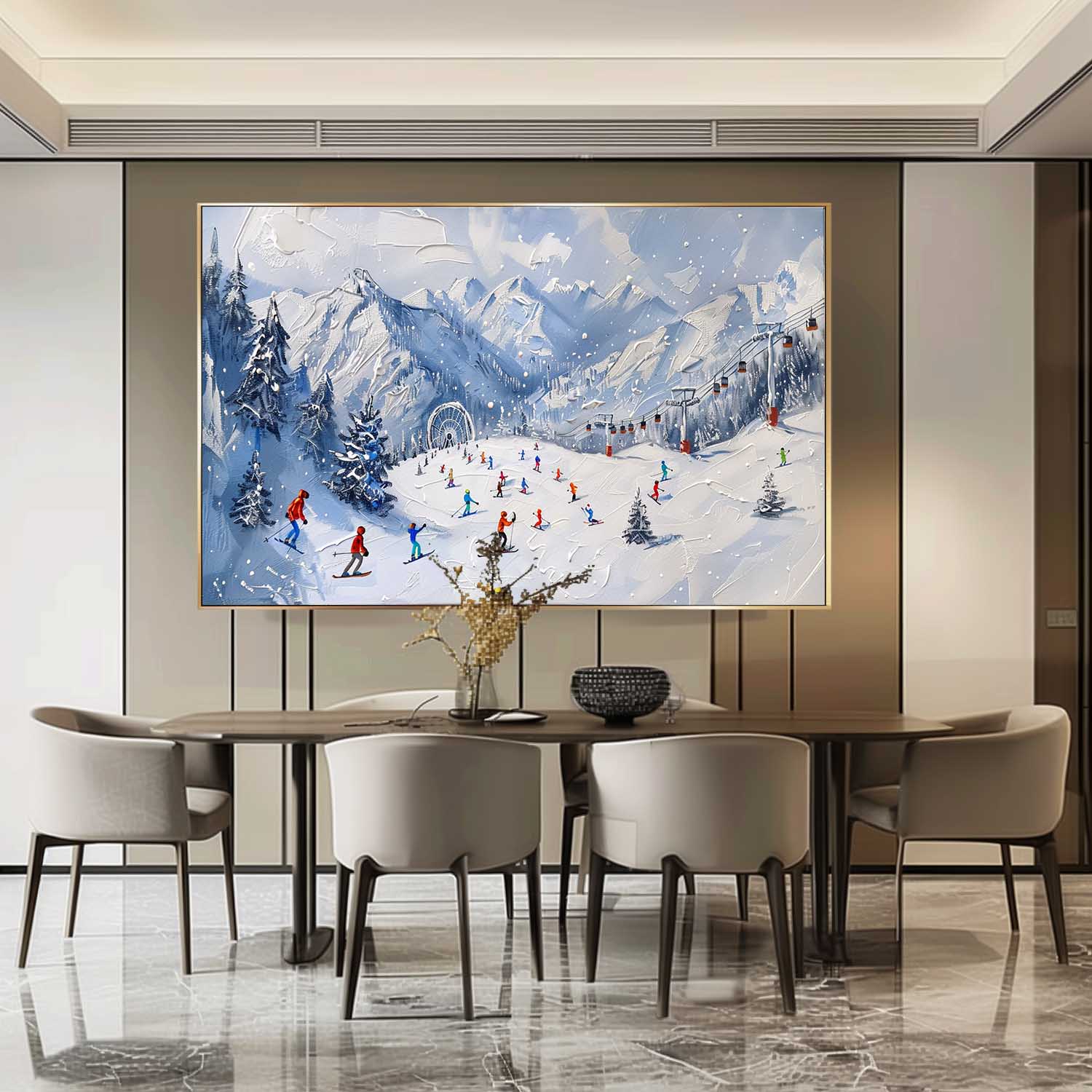 Plaster Art Texture Painting SG296 - Neutralighting