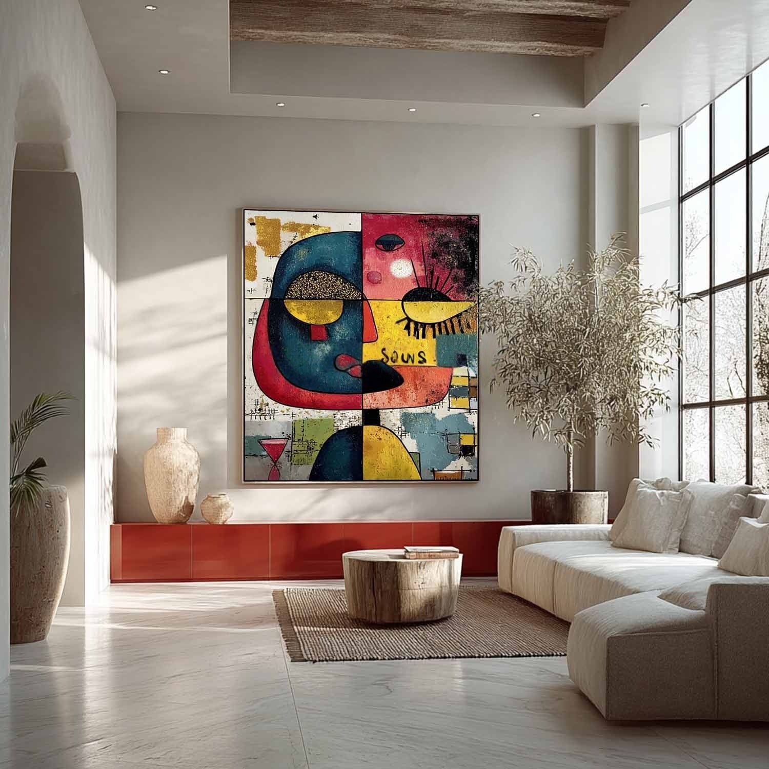 Joan Miró Abstract Face Painting - Neutralighting