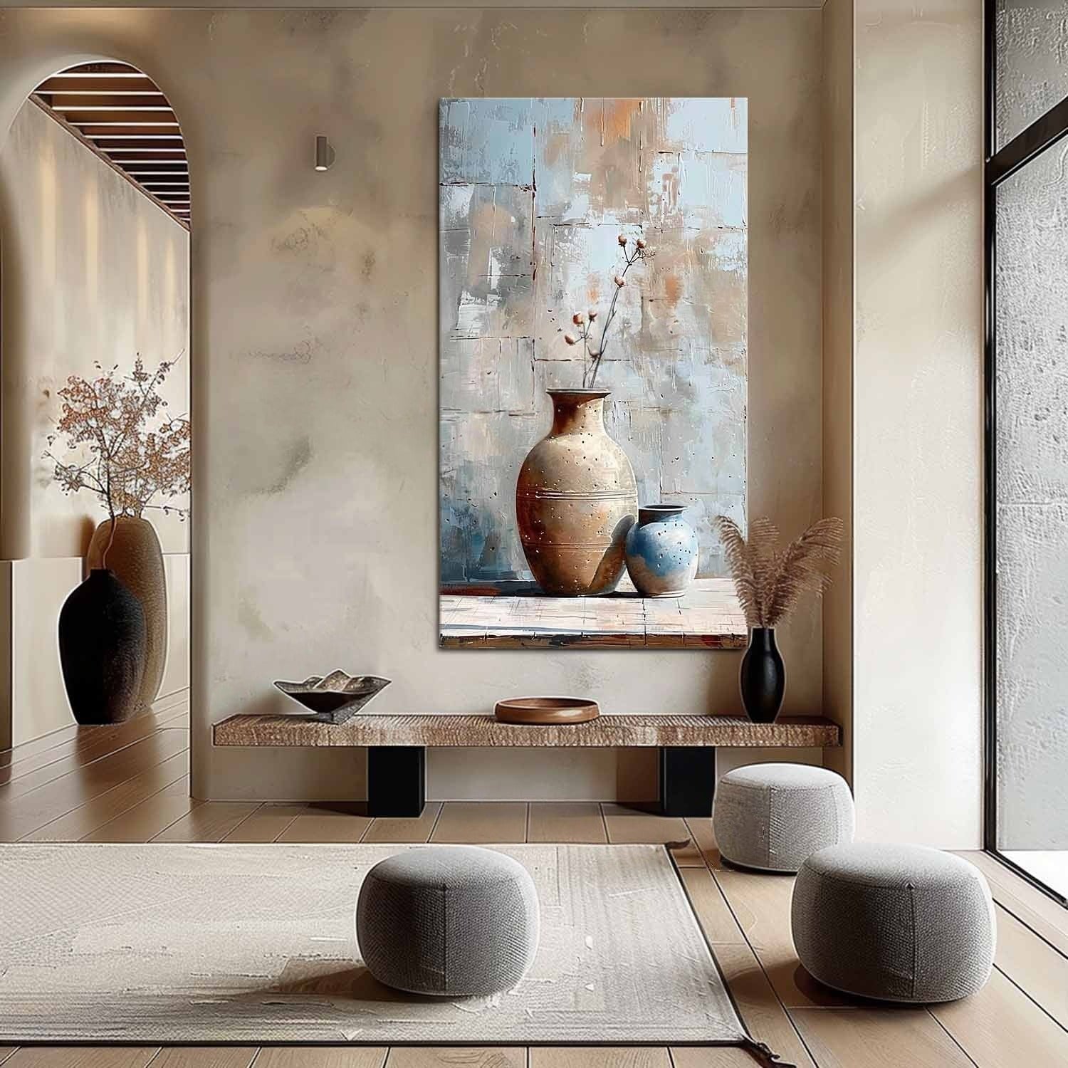 Wall Art Vertical Wabi-Sabi Still Life - Neutralighting