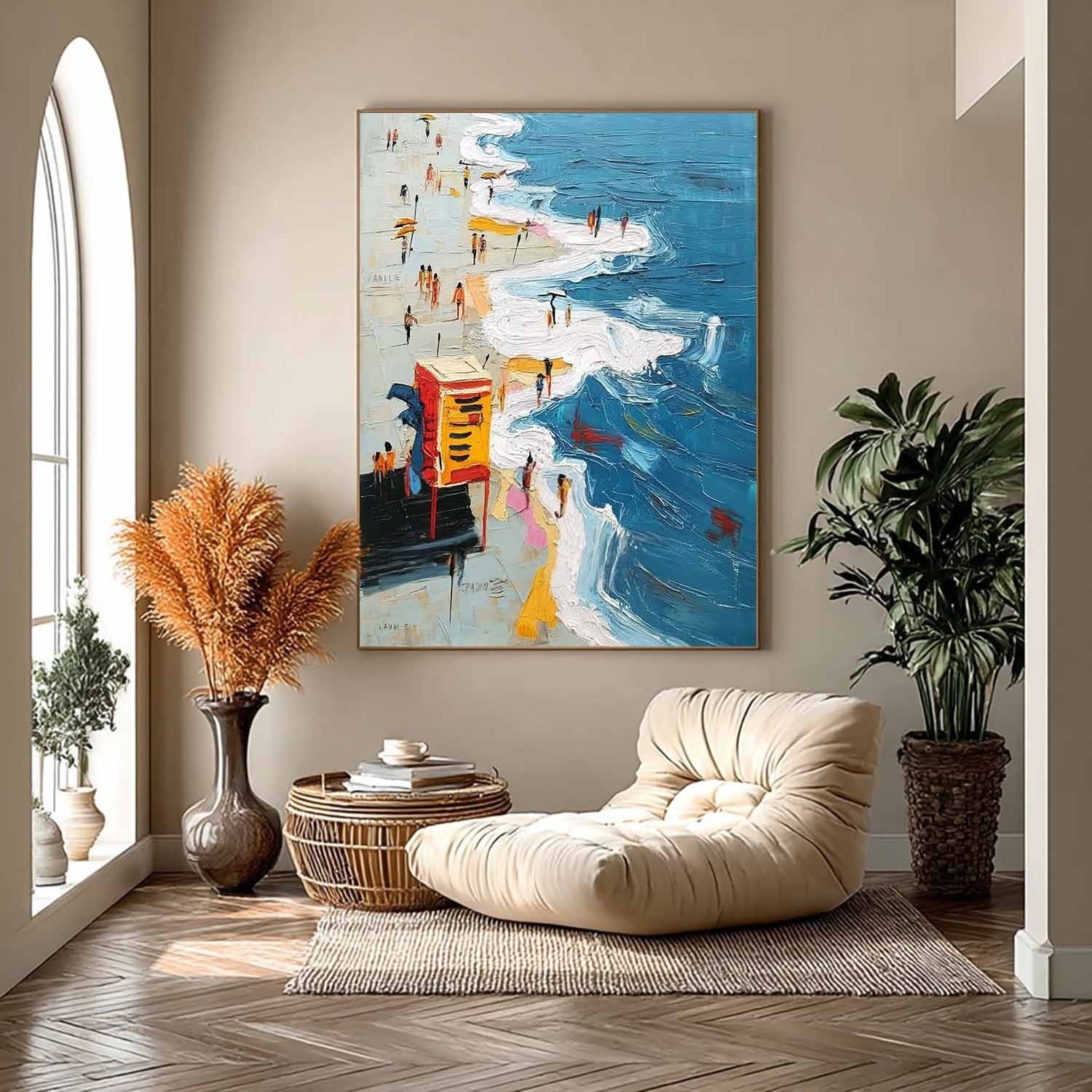 Wall Art Vibrant Beach Lifeguard - Neutralighting